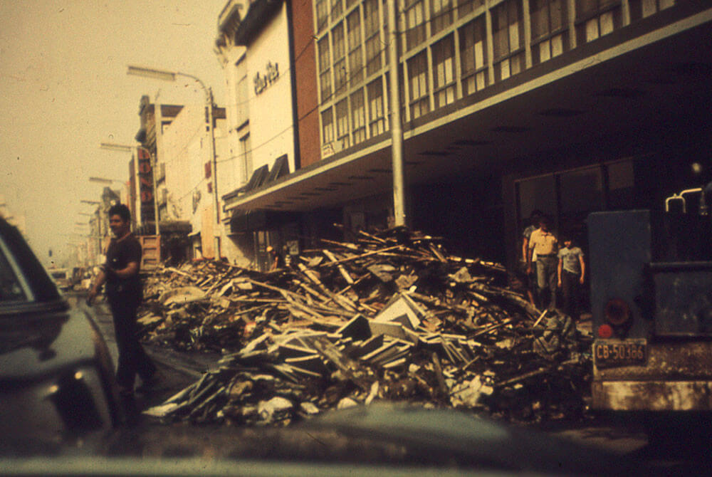 Main Street after Hurricane Agnes