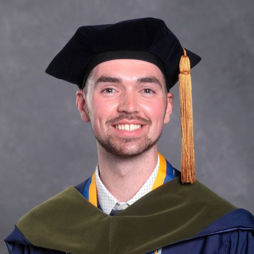Patrick Speakman graduation headshot