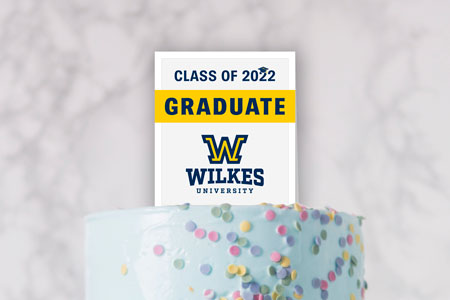 Wilkes University cake topper sample