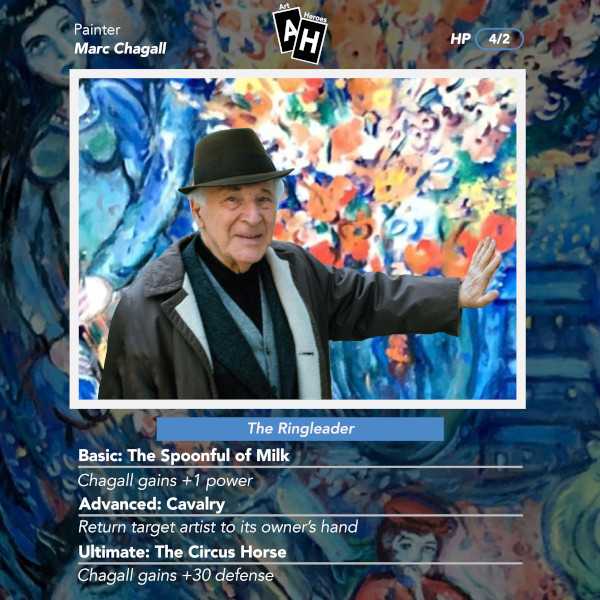 Marc Chagall Art Heroes card