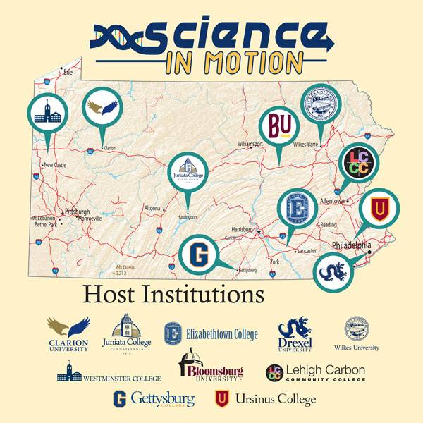 Science in Motion Partner map
