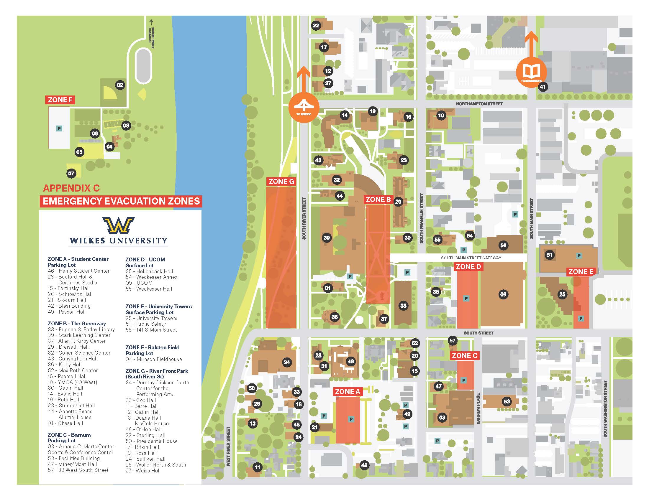 Wilkes University Campus Map Zip Code Map